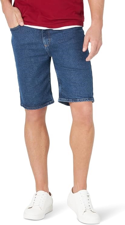 WRANGLER Men's Classic Relaxed Fit Shorts, Size 54, Dark Stone, ZM2S0DX.  B