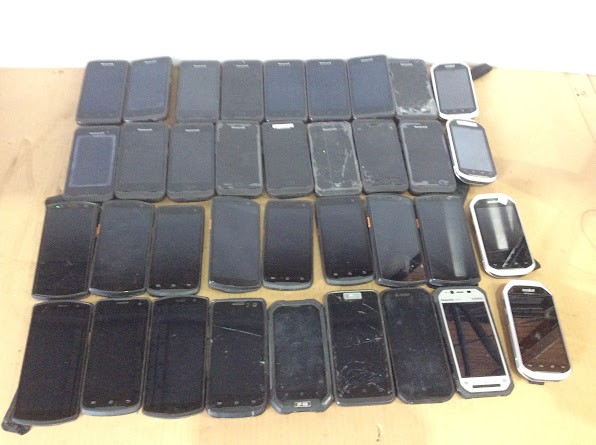 Honeywell Mixed Brand and Model Handheld Mobile Computers (Lot of 36)