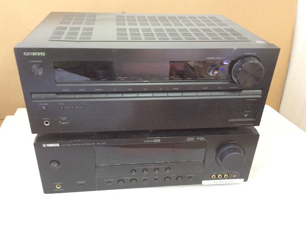 YAMAHA RX-V361&Onkyo TX-NR646 AV Receiver (Lot of 2)