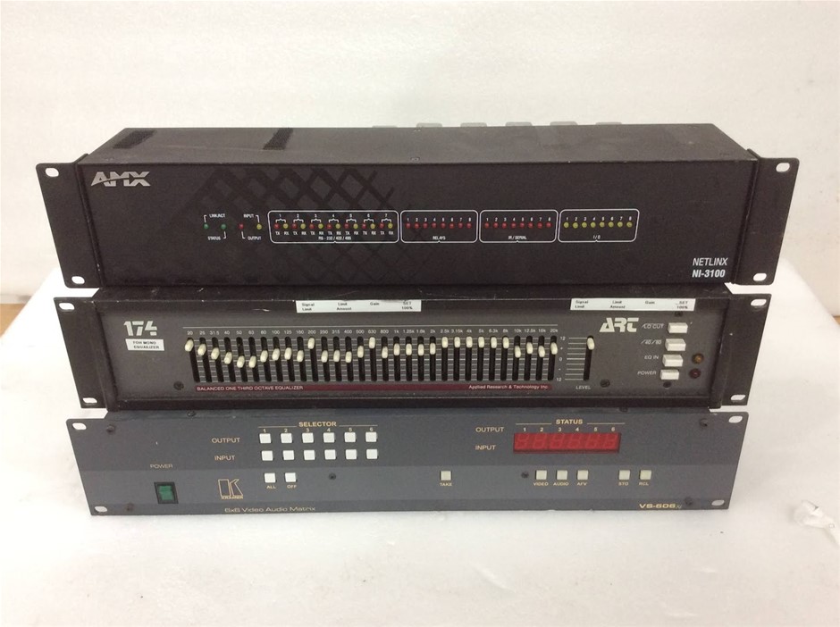 Mixed Brands Control Processors, Audio Equalizers (Lot of 3)