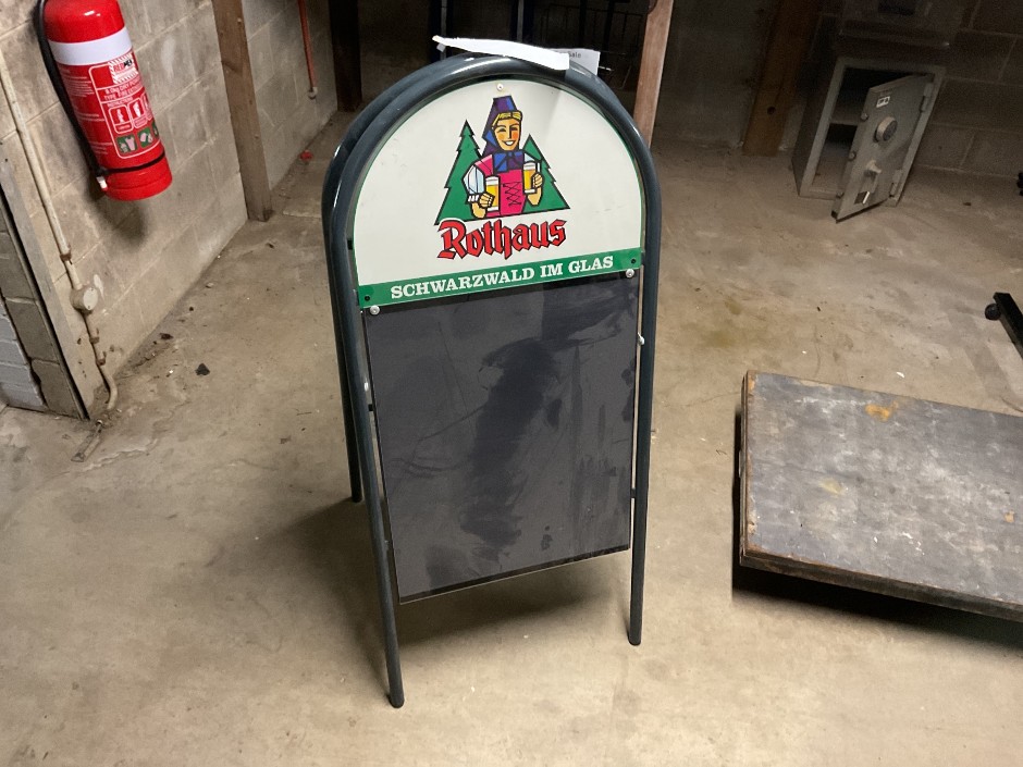 Rothaus A-Frame Chalkboard Pavement Sign