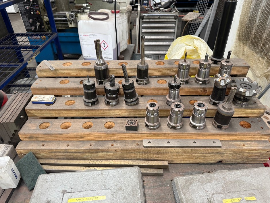 CNC Tool Holder Set with Milling Cutters and Drill Chucks