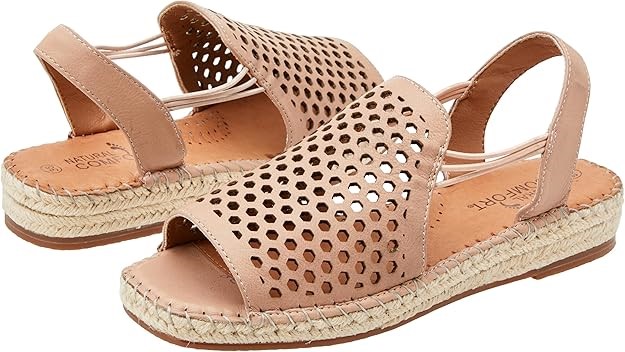 NATURAL COMFORT Women's Kumasi Sandals, Size 37, Nude, G02002.