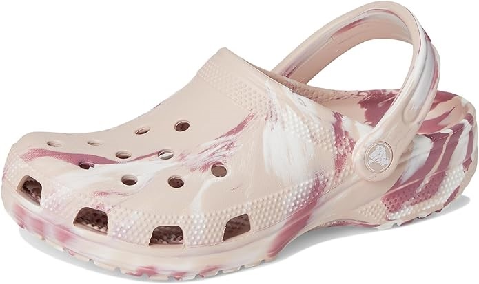 Crocs Unisex Adult Classic Marbled Clog, Quartz/Multi, US M9W11
