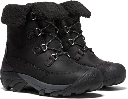 Keen Women's Betty Boot Short Waterproof Ankle Boot, Black, 6 US