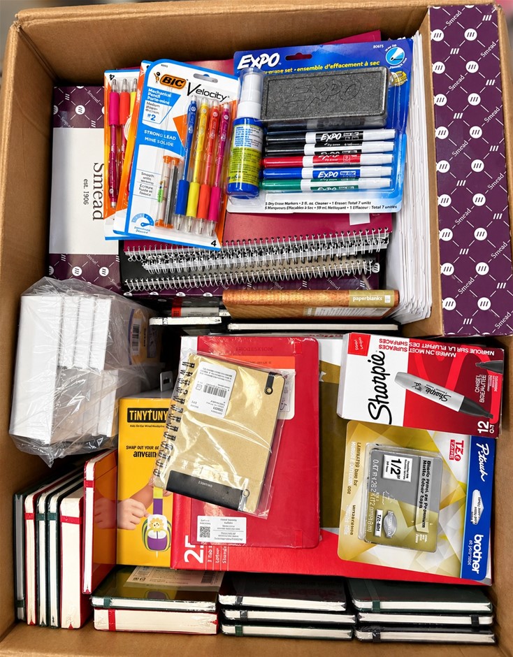 Assorted Branded Office Stationery: BIC Velocity Pencils, EXPO Markers, SHA
