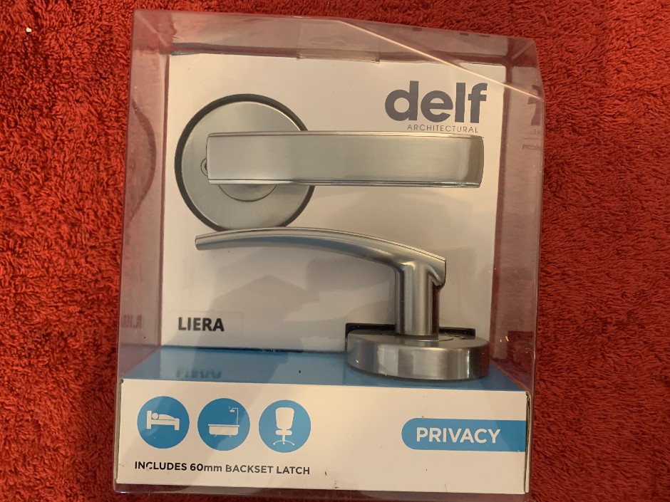 6 x Delf Privacy Door Lever Sets