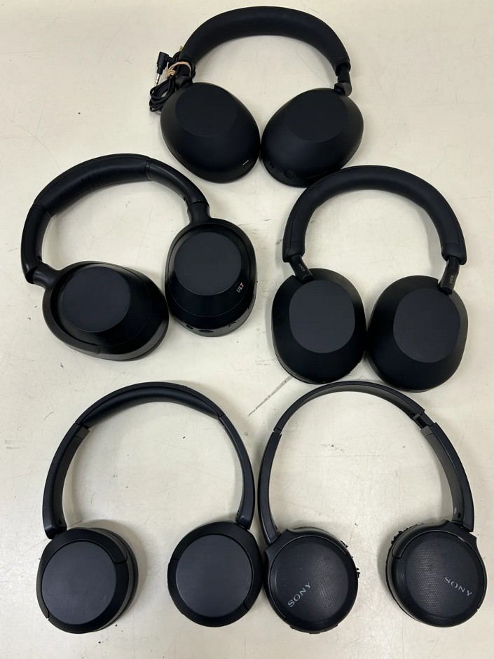 5 x SONY Assorted Wireless Headphones.