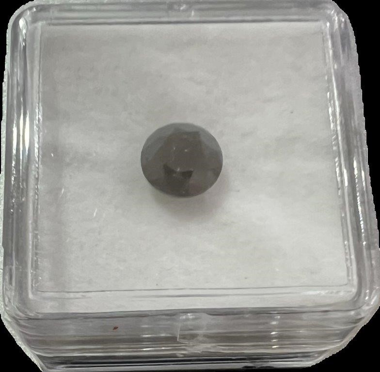 1.05 carat Black round diamond