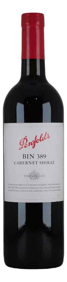 Penfolds Bin 389 Cabernet Shiraz 2001 (1x 750mL), SA.