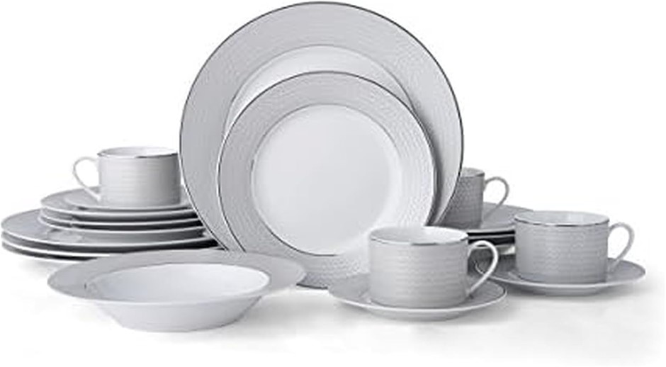 MIKASA Dinnerware Set, Grey.