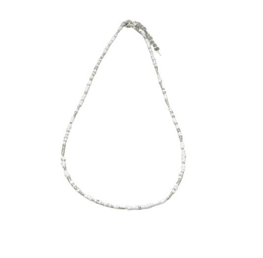 Simple Seed Beads Strand Choker Necklace Women String  Collar Charm