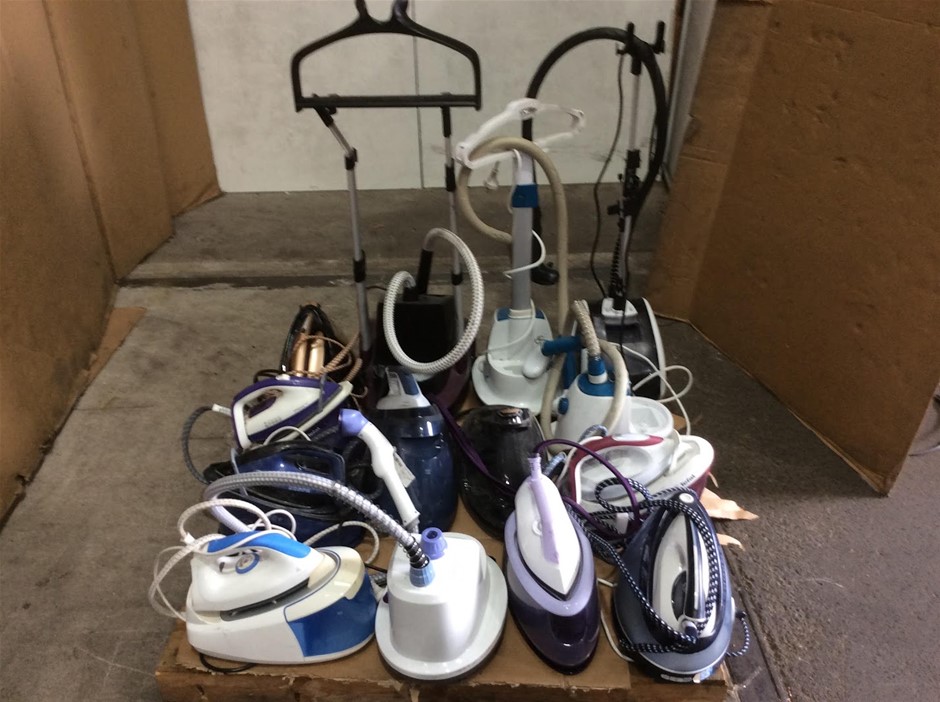Mixed Lot of Assorted Garment Steamers & Irons