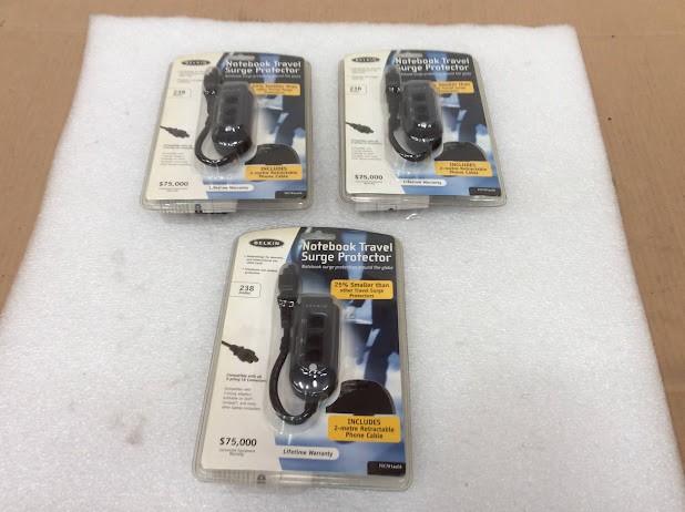 Belkin F5C791auC6 Notebook Travel Surge Protector - New (Lot of 3)