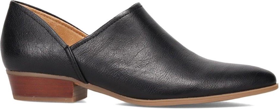 Naturalizer Womens Carlyn Faux Leather Block Heel Shooties, Black, 9