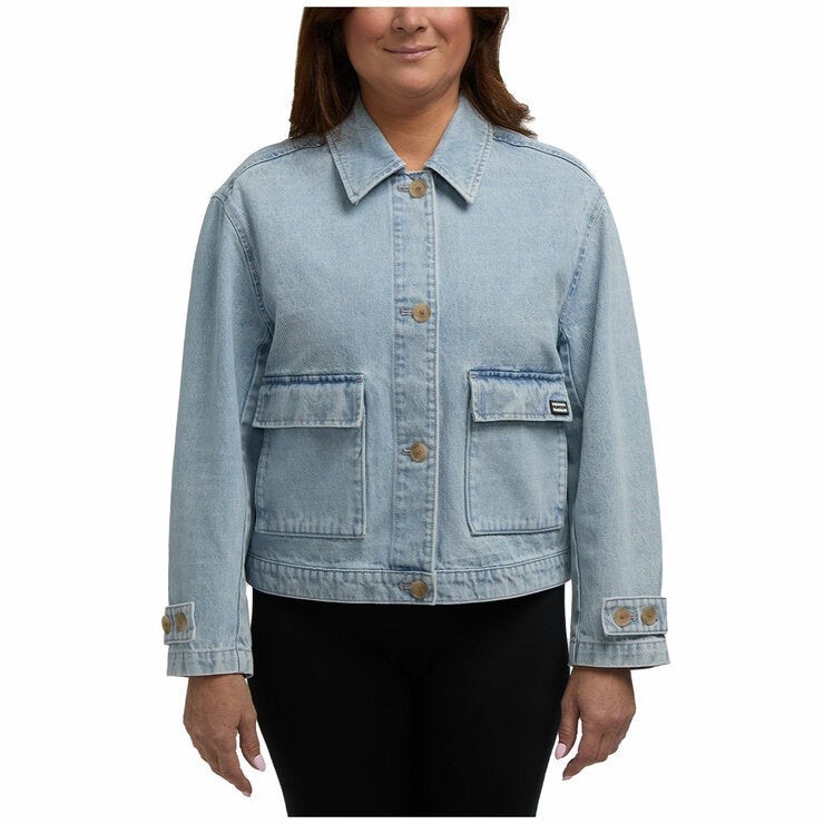 HUNTER Women's Denim Jacket, Size M, 100% Cotton, Blue.  Buyers Note - Disc