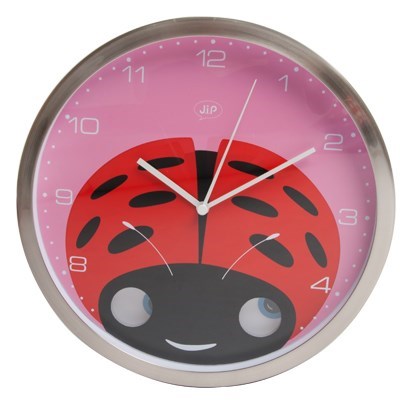 Peekaboo 25cm Ladybug Wall Clock
