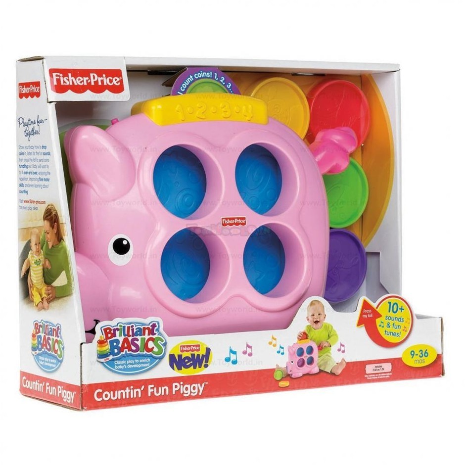 Fisher Price Brilliant Basics Countin Fun Piggy