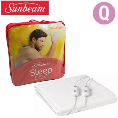 Sunbeam sleep perfect queen fitted electric blanket discount bl5151