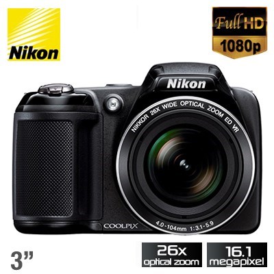 Nikon Coolpix L320 16.1MP Digital Camera