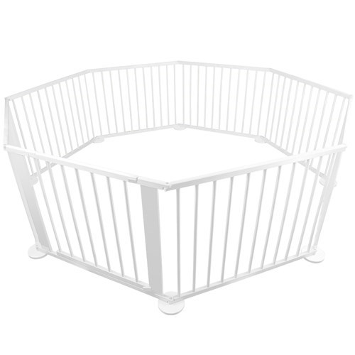 Baby Natural White Wooden Playpen