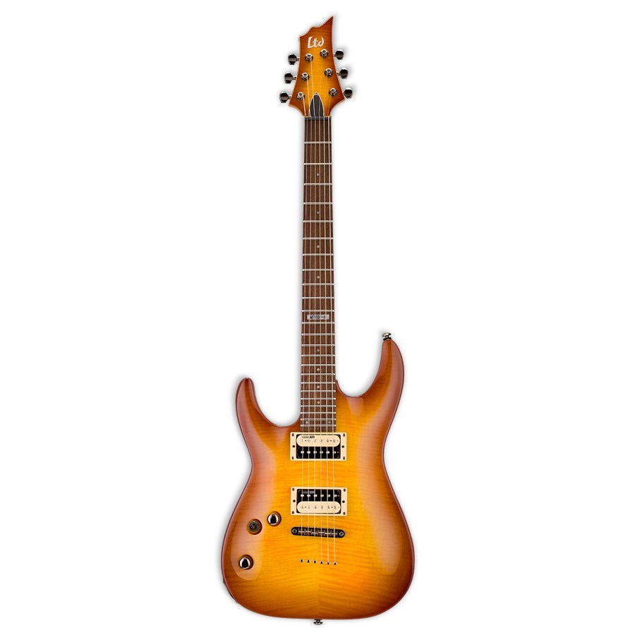 LTD H-101 FM ASB Electric Guitars Flame 