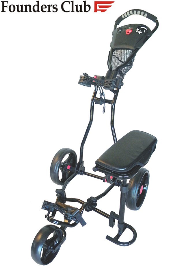 Spider 3 Wheel Deluxe Seat Black Golf Bu