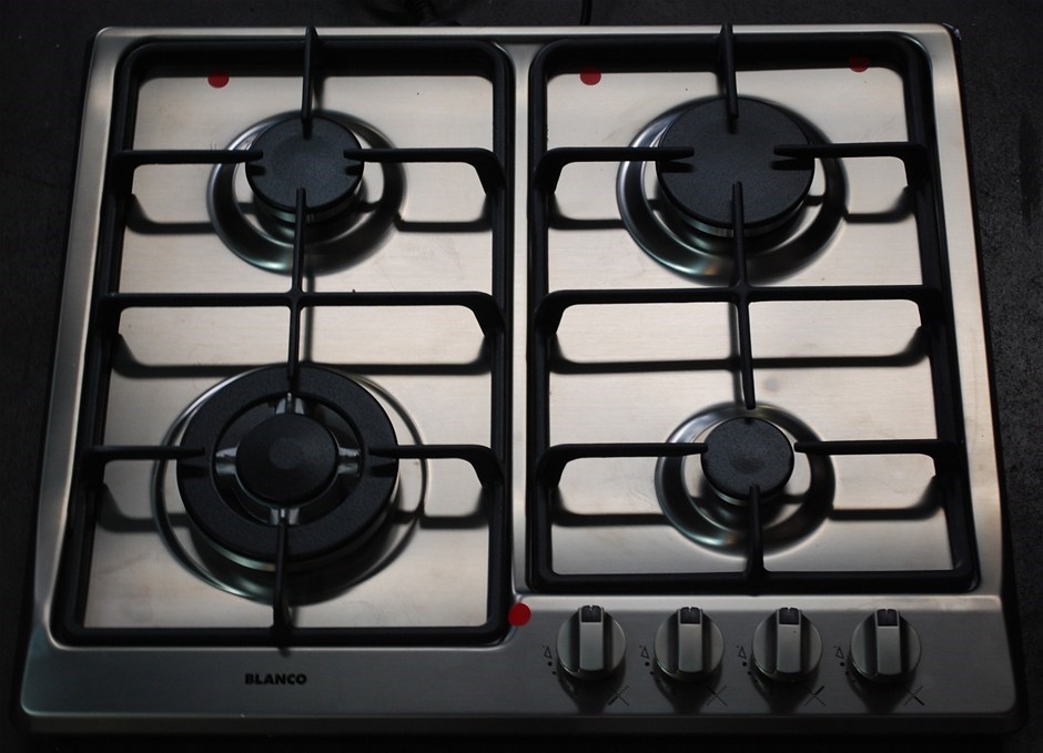 Blanco 60cm Stainless Steel 4 Burner Gas Cooktop. Model CG604WXC