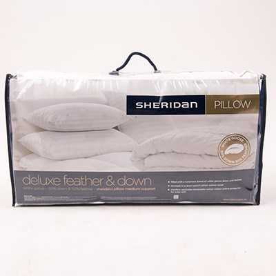 Sheridan deluxe feather & down outlet pillow