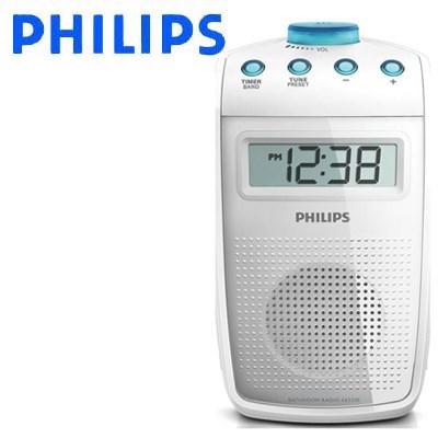Philips Splash Proof AM/FM Bathroom Radi