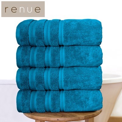4-Pack Renue Cotton Bath Towels - Ink Bl