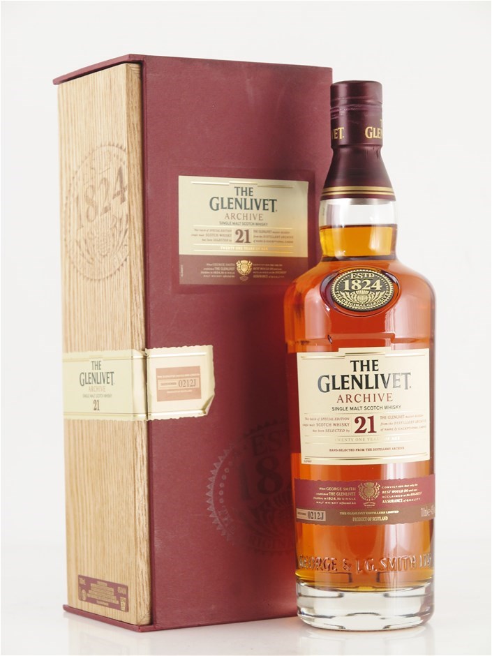 The Glenlivet Archive 21 Y O Single Malt Whisky 1 X 700ml Sct Auction Graysonline Australia