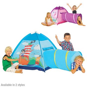 Kids Pop Up Play Tent & Tunnel - Pirate