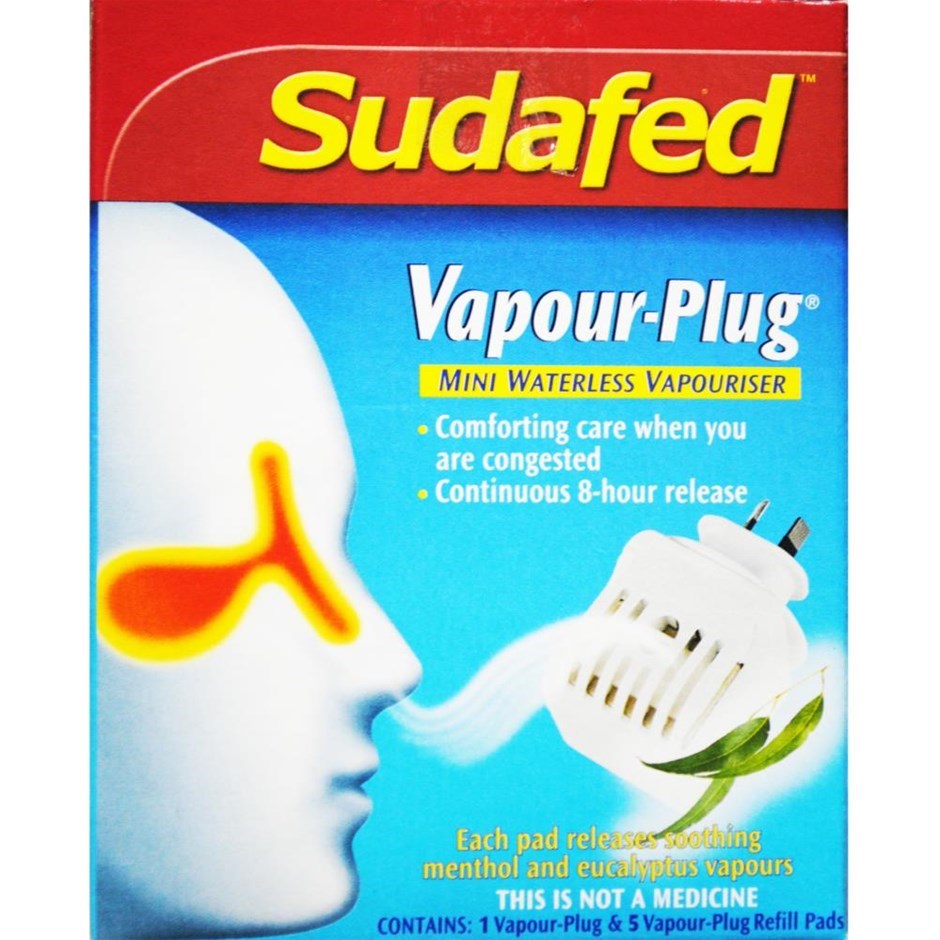 24 x Sudafed Vapour Plug Mini Waterless 