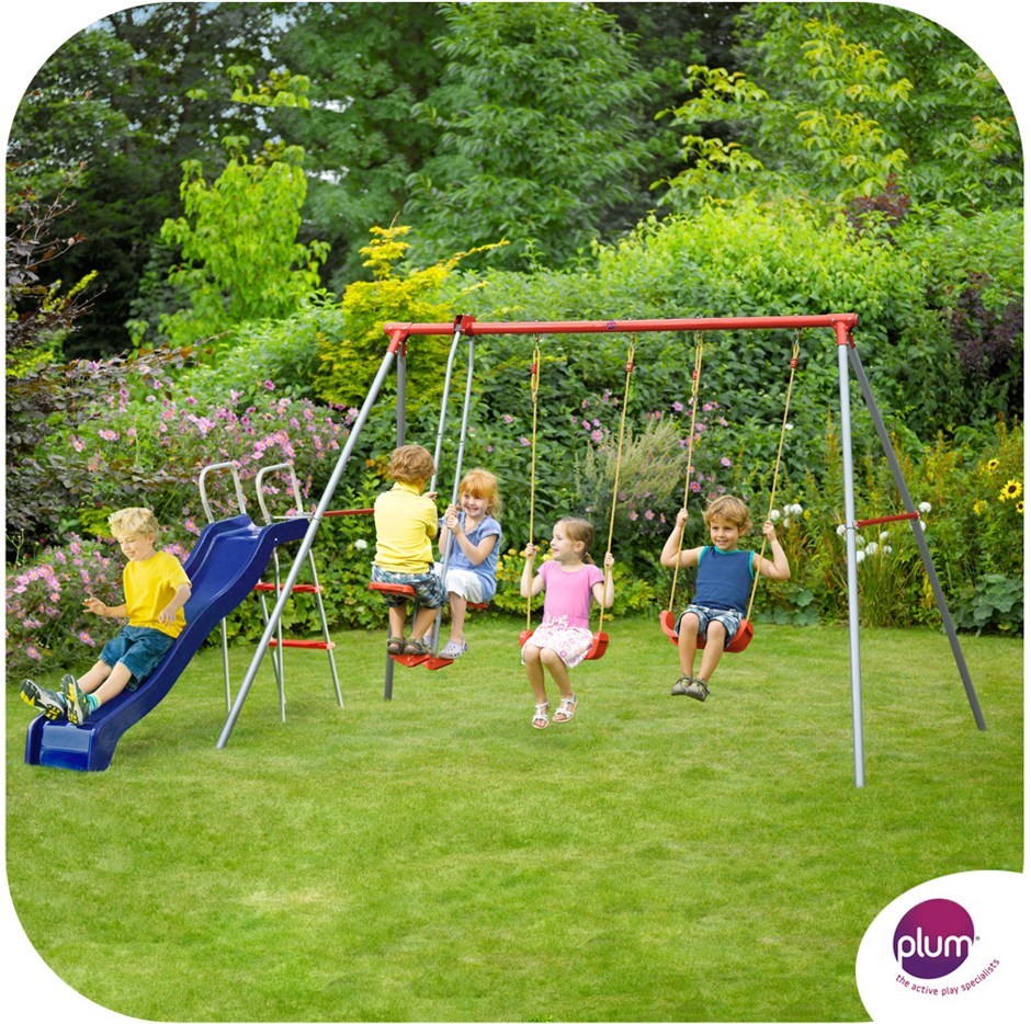 Plum 4-in-1 Multiplay Swing Set with Sli