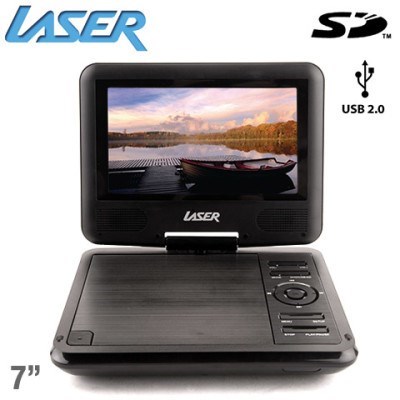 7'' Laser Portable Multi-Region DVD Play