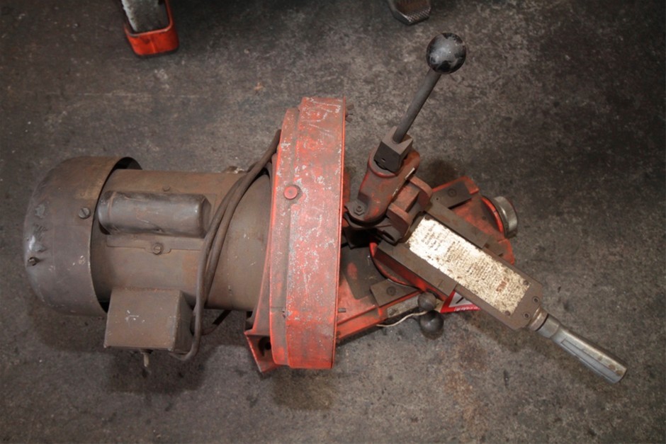 Brake Shoe radius grinder, FMC, model B375, bench top type, manual