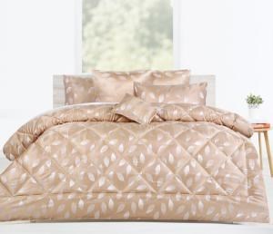 6 Pc Willoughby Gold Jacquard Comforter 