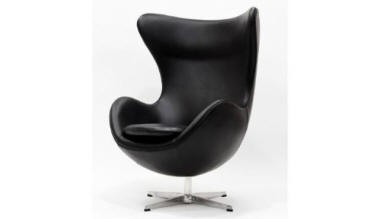Replica Arne Jacobsen Premium Black Leat