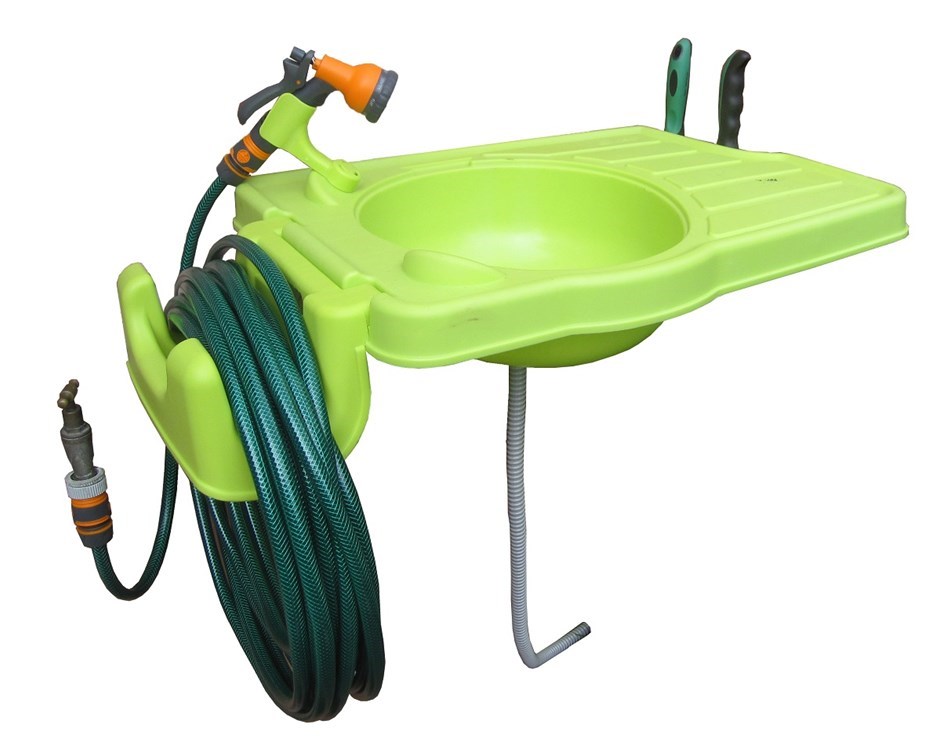 Garden Hose Plastic Outdoor Sink Station Riverstone 100 CleanIt