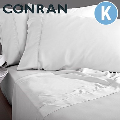Conran Bamboo Queen Sheet Set - White