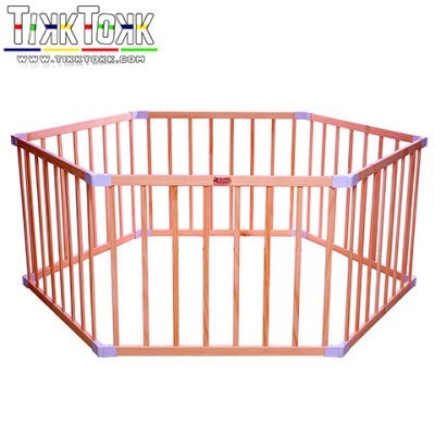 Tikk Tokk Boss Hexagonal Timber Playpen 