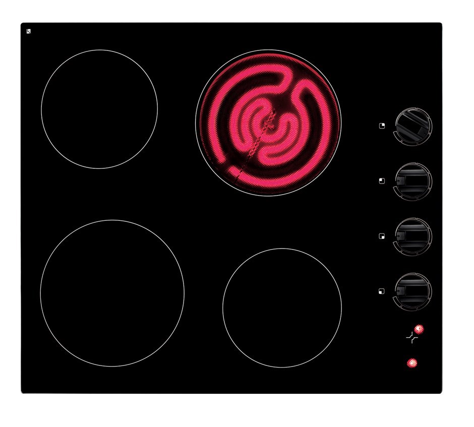 Blanco 60cm 4 Zone Electric Cooktop (Bla