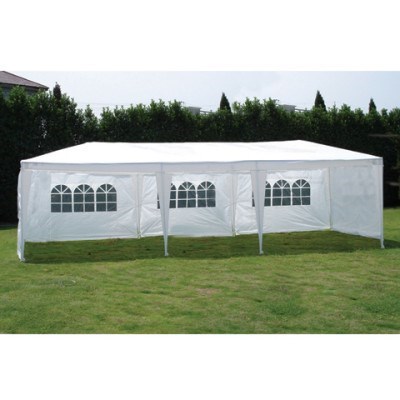 Gazebo 3 x 9m Party Tent w/3 Walls - Whi