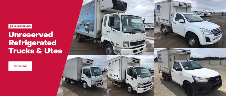 Unreserved Refrigerated Trucks & Utes