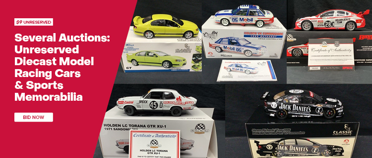 Several Auctions: Unreserved Diecast Model Racing Cars & Sports Memorabillia