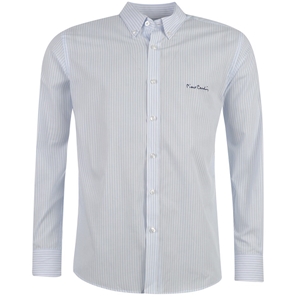 White & Blue Long Sleeve Shirt Senior