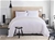 100% Bamboo Linen - Quilt Cover Set 375 Thread Count White - KING