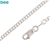 Sterling Silver curb link necklace 40 cm