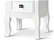 Artiss Vintage Style Bedside Side Table with 2 Drawers - White